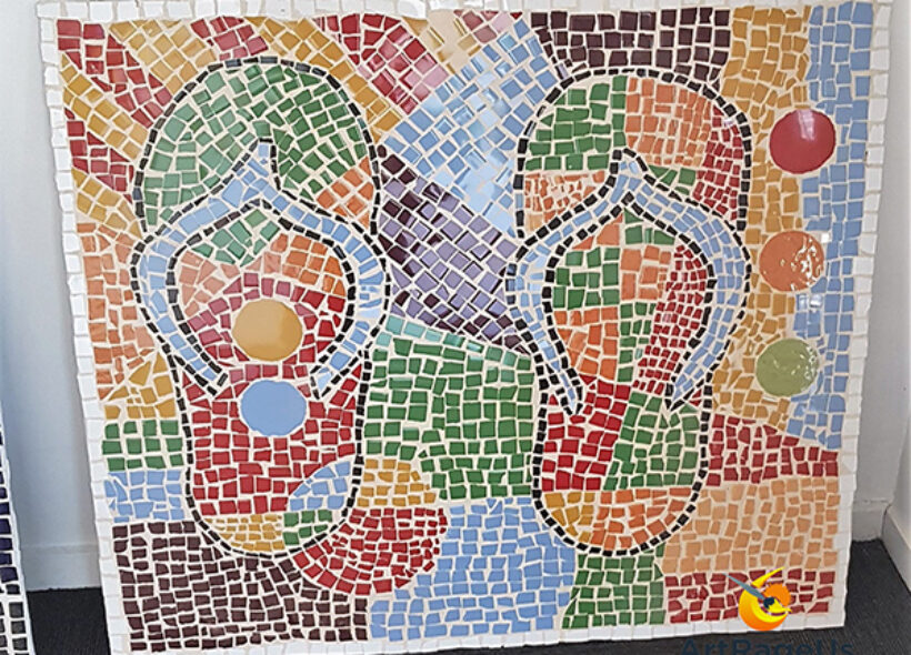 Mosaic of thongs