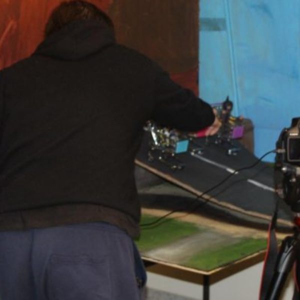 Filming using a green screen