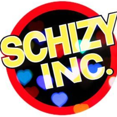 Logo Schizy Inc circle with hearts