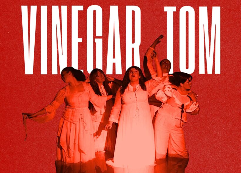 Red image with text 