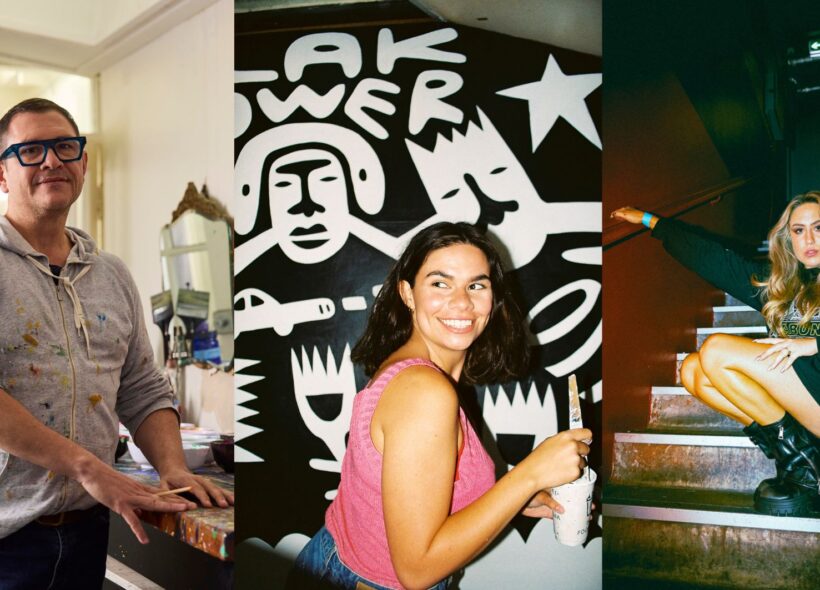 Collage of headshots of the panellists (from left to right): Daniel McDonald, Aretha Brown (photo by Sim Kaur) and Akala Newman (photo by Nicole Ainsworth)