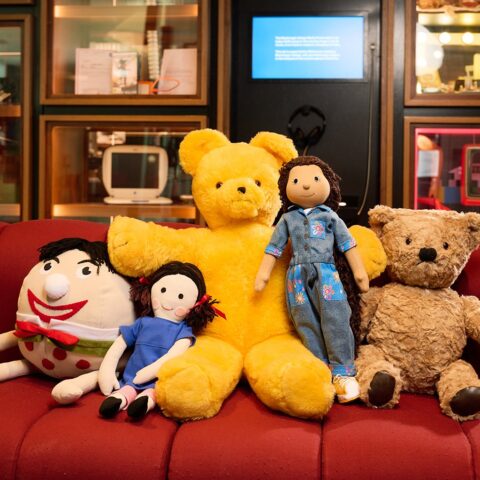 A photo of Play School toys.