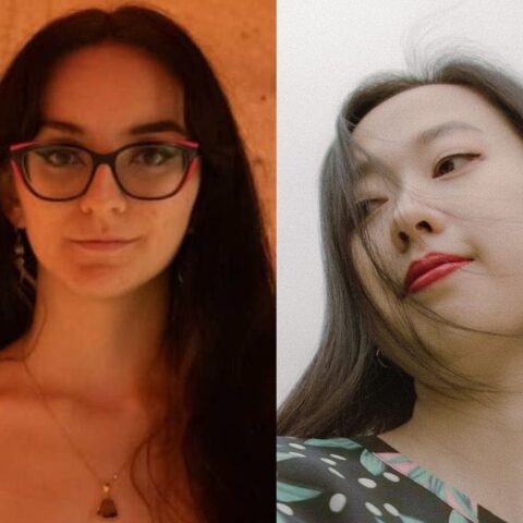 Collage of headshots of the panellists and MC. From left to right: Dr Jessica Olivieri, Leila Harris, Irene Zhong (photo by Kate Disher-Quill) and Felicity Nicol.